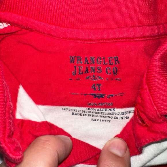 WRANGLER - BOY'S PREMIUM STRIPED POLO SHIRT - SIZE: 4T EUC‎ - Picture 3 of 3
